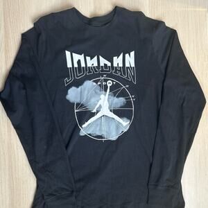 Jordan Brand Black Long Sleeve Tee - Size M